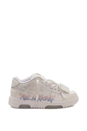 Out Of Office leather sneakers OFF WHITE KIDS | G007S6L0020140